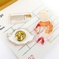 Image 3 of Shrimp Fried Rice Acrylic Pin Set