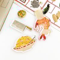 Image 1 of Shrimp Fried Rice Acrylic Pin Set