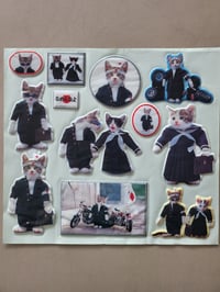 Image 2 of Namenayo Cats Vintage Jumbo Puffy Sticker Pack