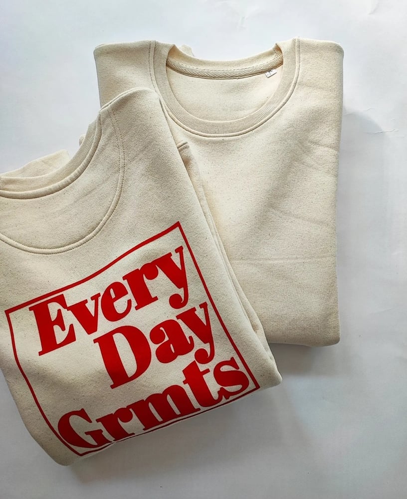 Image of Everyday Garments Back Print Logo Sweater