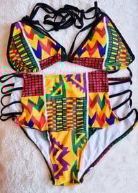 ASHANTI KENTE PRINT BIKINI SET