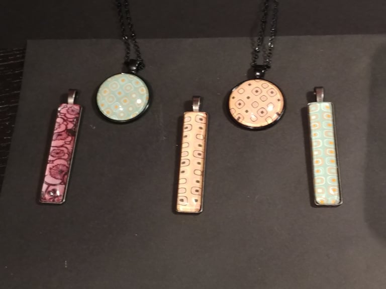 Mod Squares Oblong Pendants Image 5