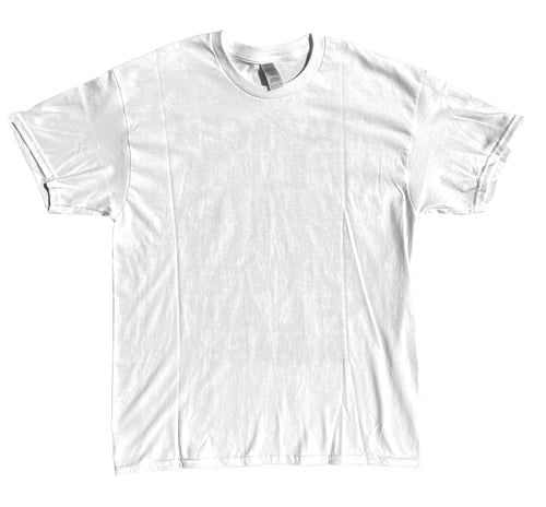 Image of White Tee - Blank Front/Back Design Only