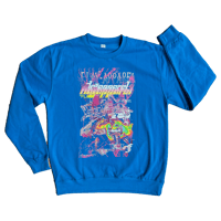 Image 1 of CHAOS REMIX Blue Sweatshirt
