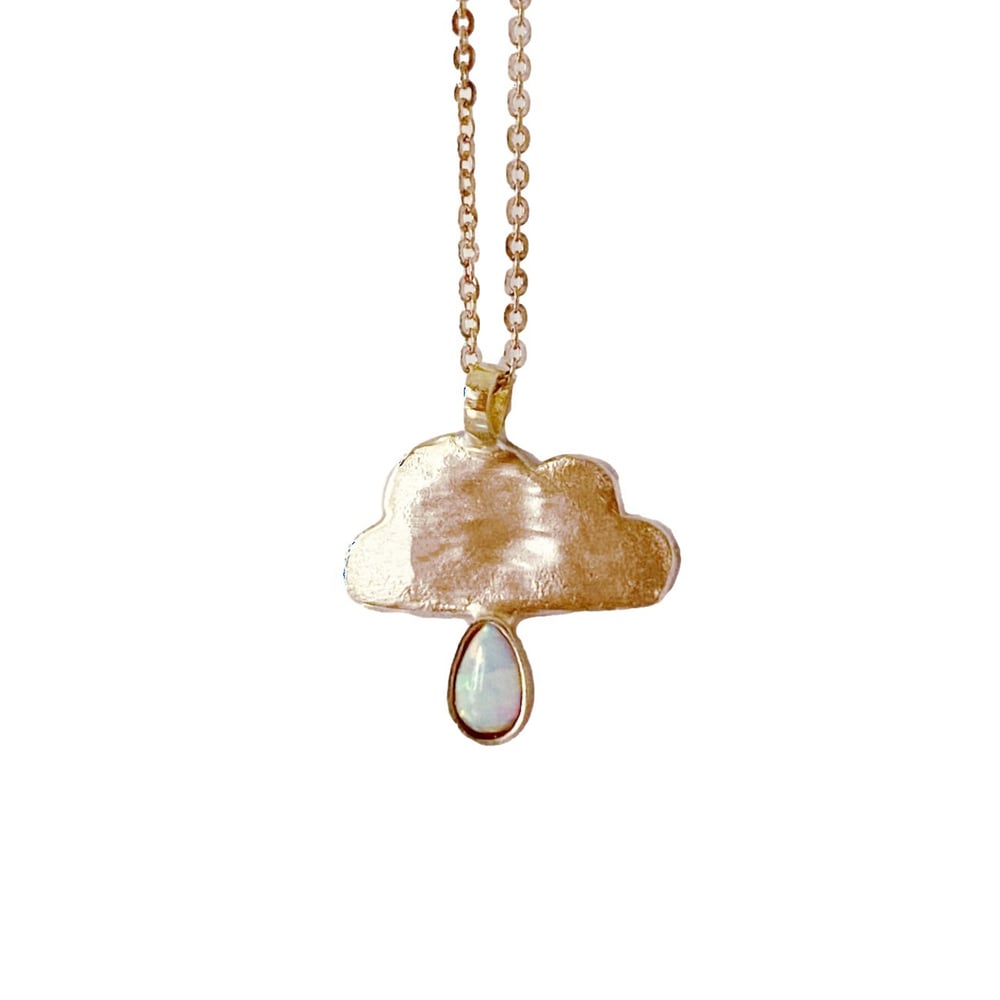 Image of Cloud Necklace with Opal