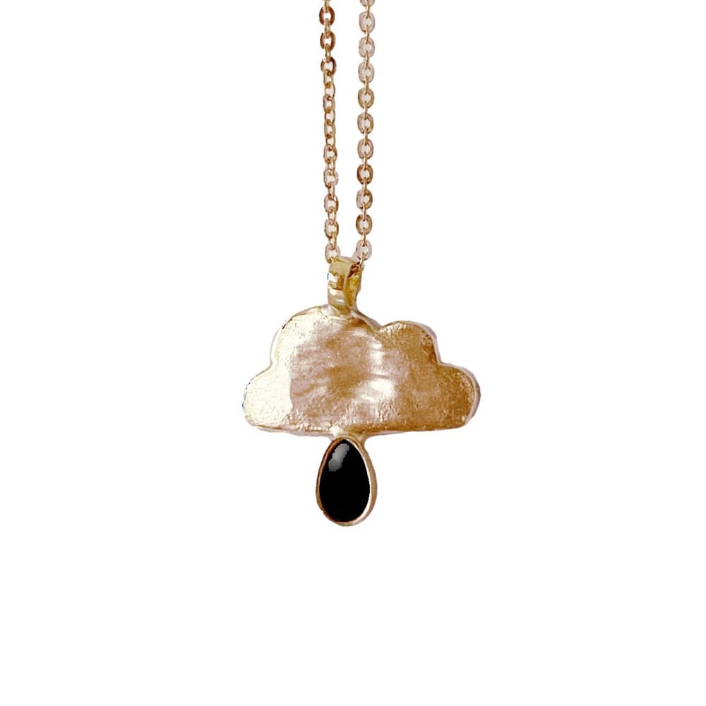 Image of Cloud Necklace with Black Onyx