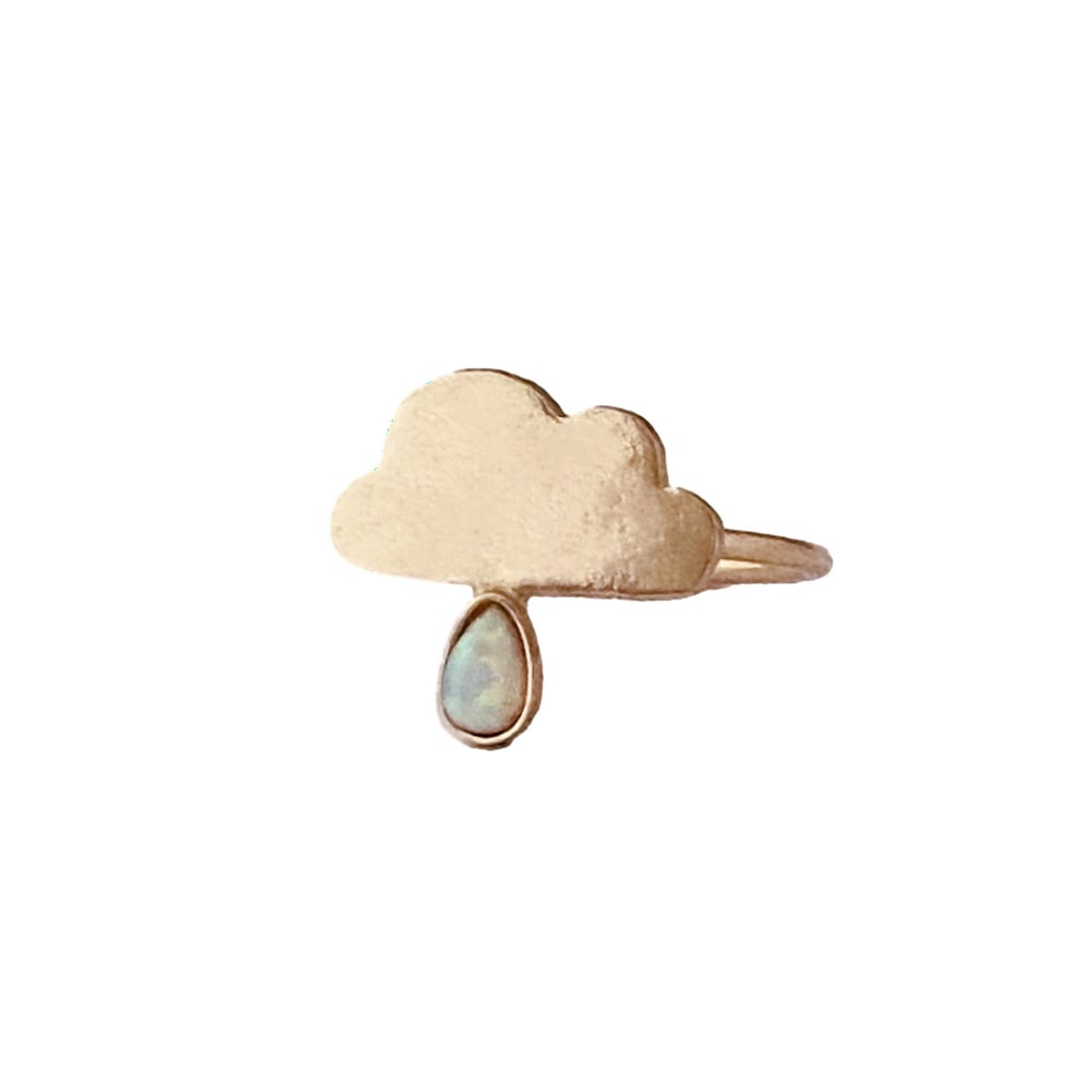 Image of Cloud Ring with Opal