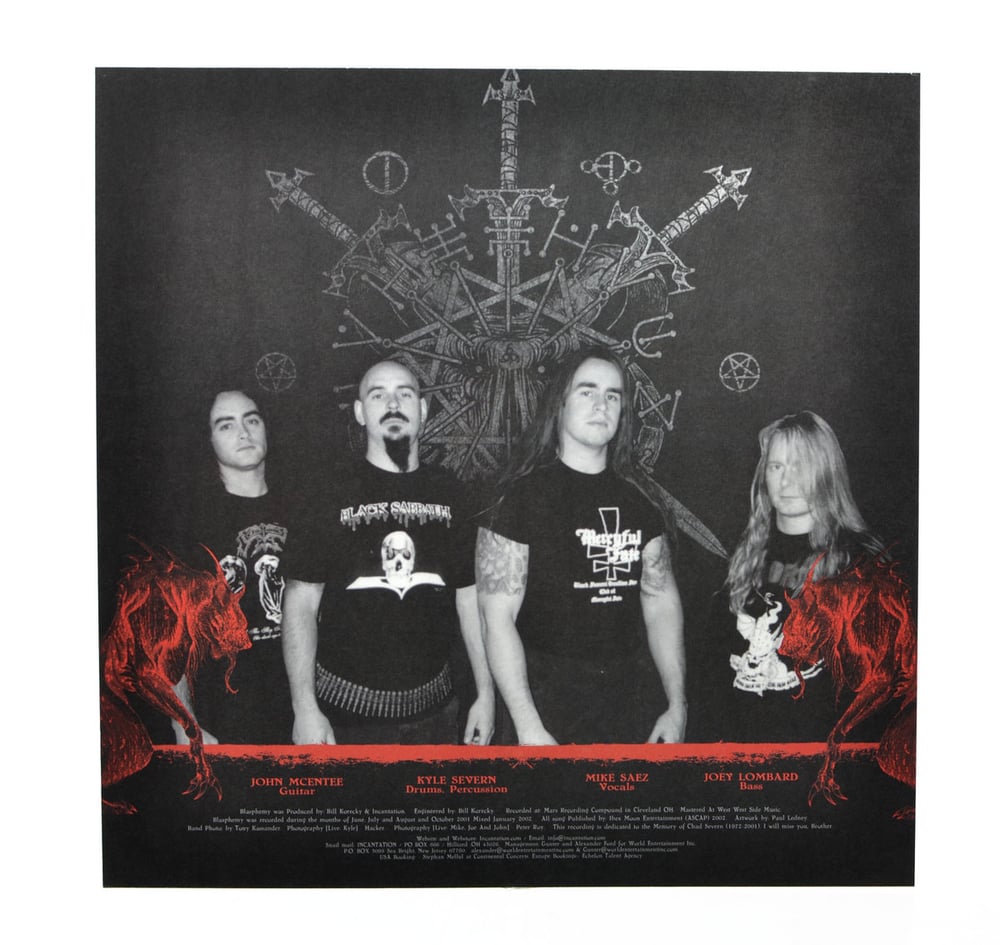 INCANTATION - BLASPHEMY (RED BONE SWIRL VINYL)