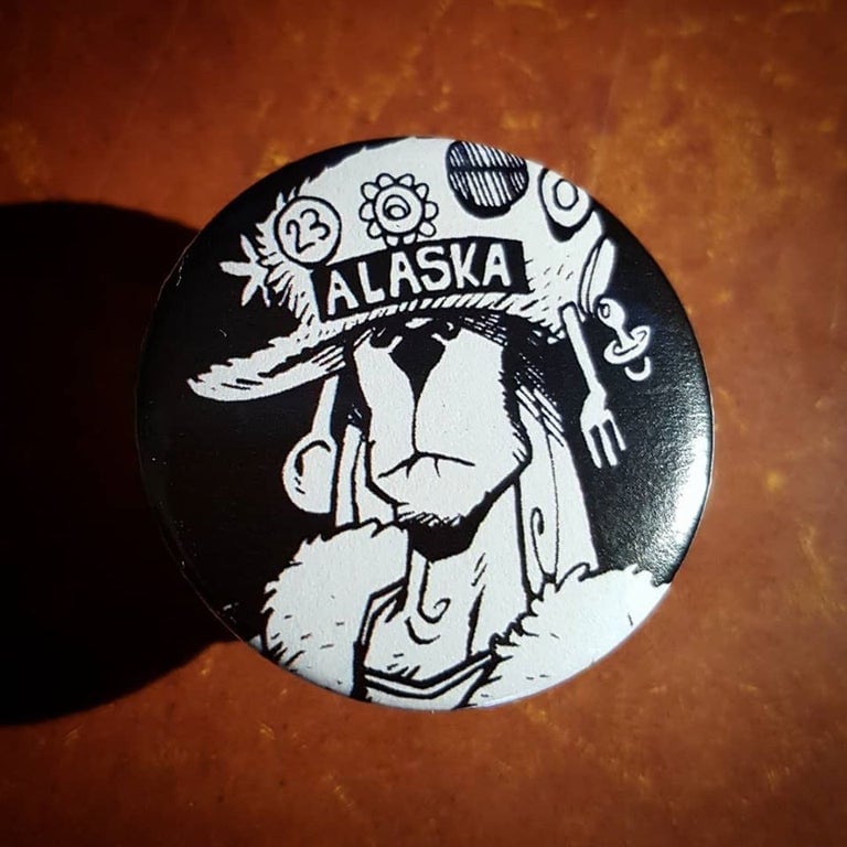 Image of BOOGA ALASKA pin/badge Hewlett & Martin design - REPLICA