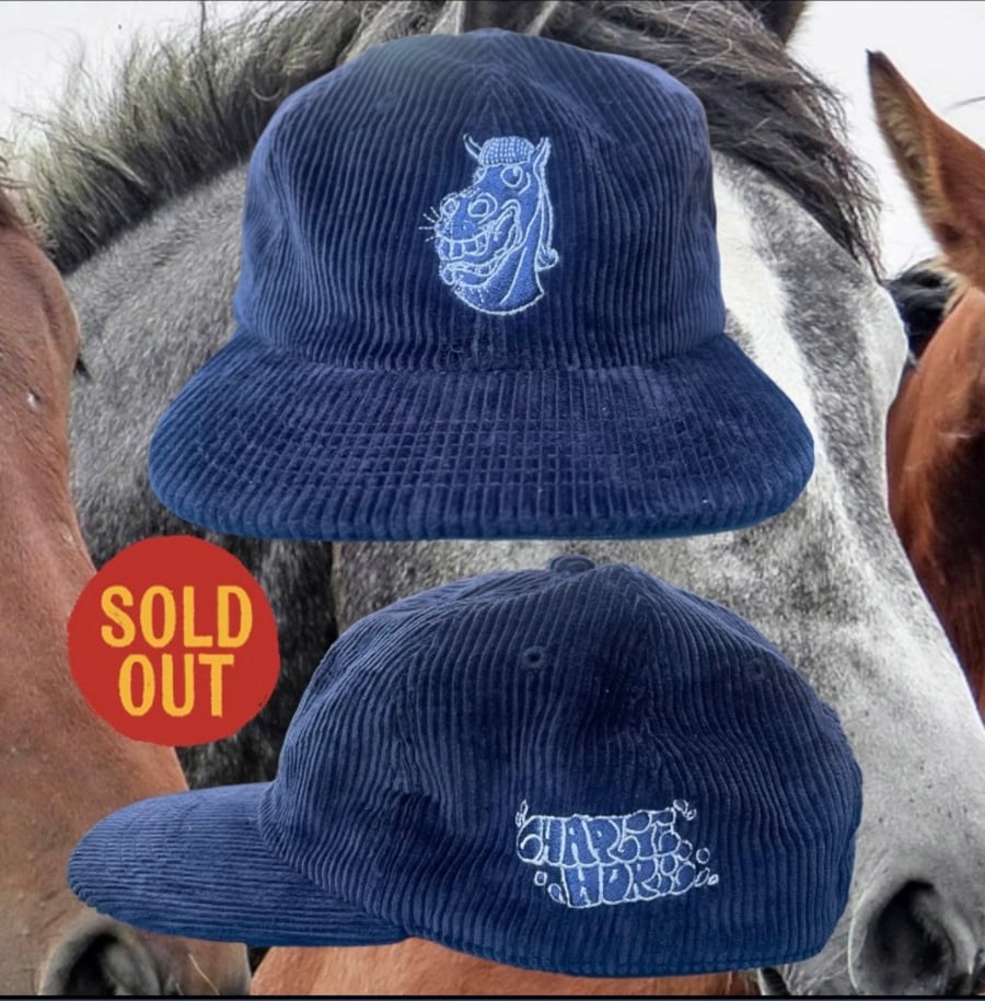 Image of Charlie cord hat PETROL BLUE