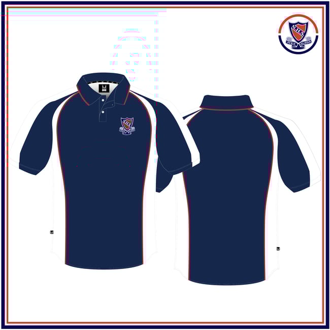 Junior Boys Polo Shirt (Navy/White) $40.50