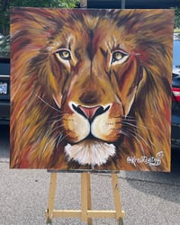 Image 2 of Fearless King Original Painting 
