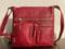 Image of Berry Red Medium Sized Crossbody Handbag