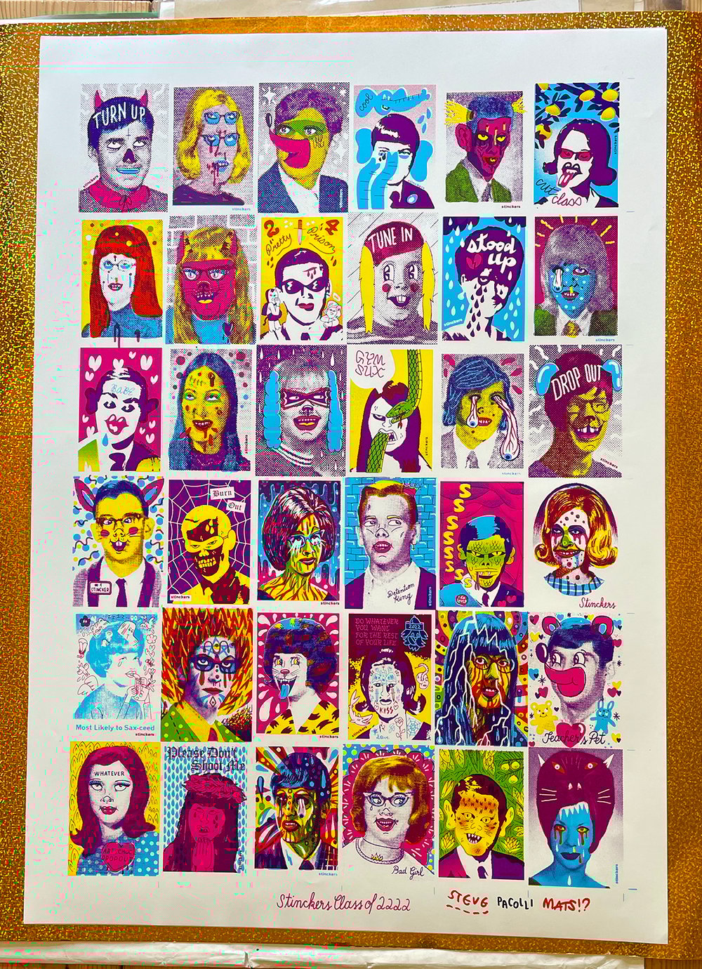 Class 0f 2222 signed uncut production sheet