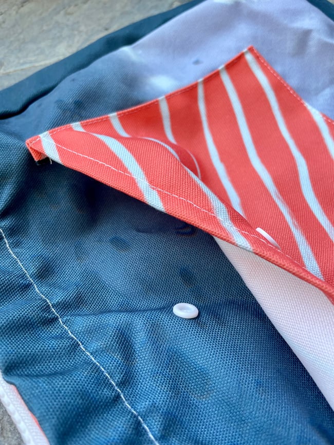 Salmon Long Strap Canvas Zip Bag