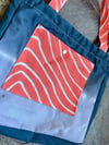 Salmon Long Strap Canvas Zip Bag