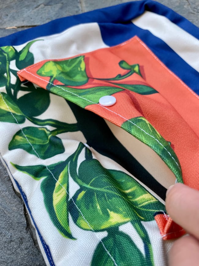 Pothos Long Strap Canvas Zip Bag