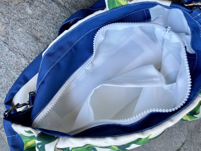 Pothos Long Strap Canvas Zip Bag