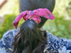 [ OFMD ] Cotton Bird Robe Fabric Bow Scrunchie