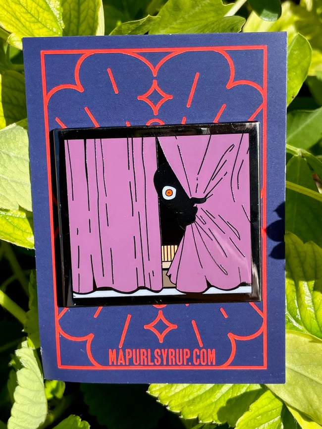 Looking In Enamel Pin