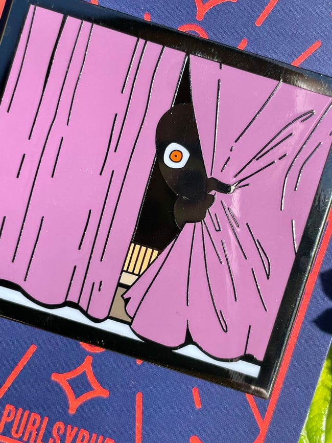 Looking In Enamel Pin