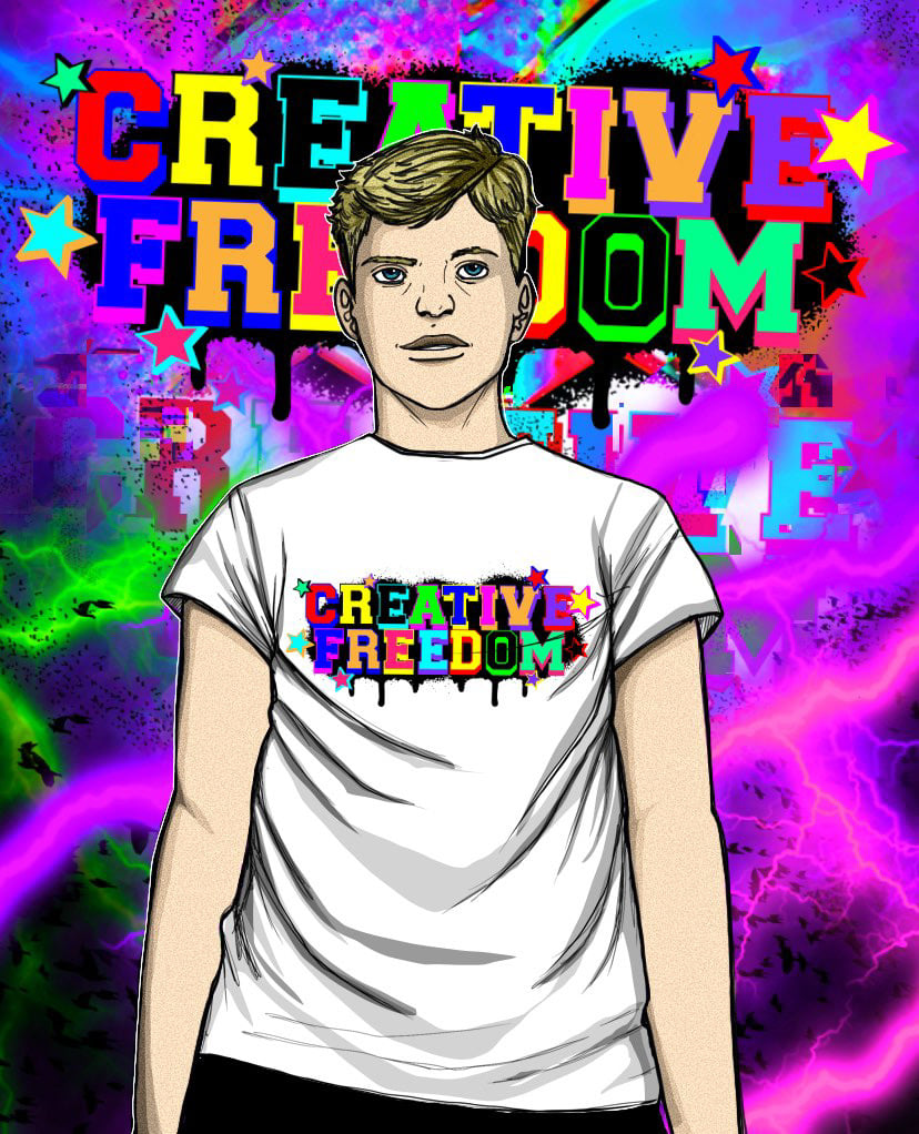 Creative Freedom: Spray Paint Shirt