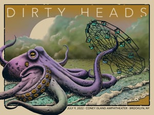 Image of Dirty Heads in Coney Island, NY Poster - Foil