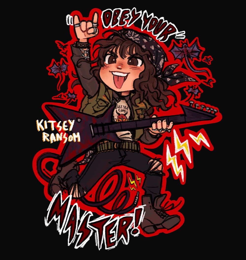 Eddie "Obey Your Master!" transparent vinyl sticker