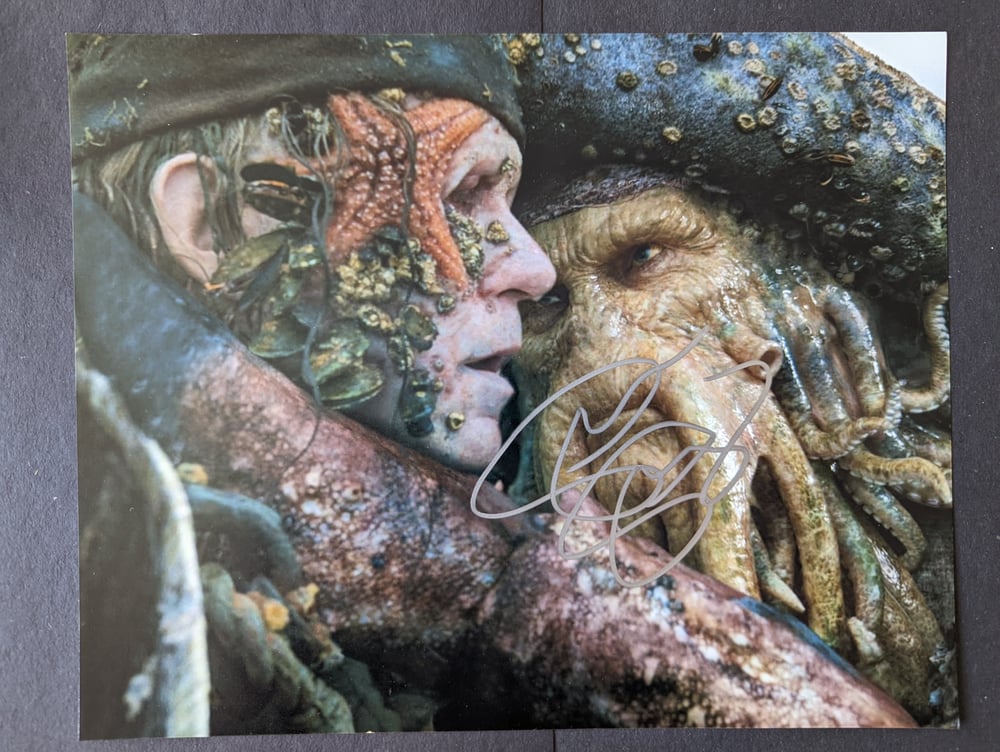 Pirates of the Caribbean Stellan Skarsgard Signed 10x8