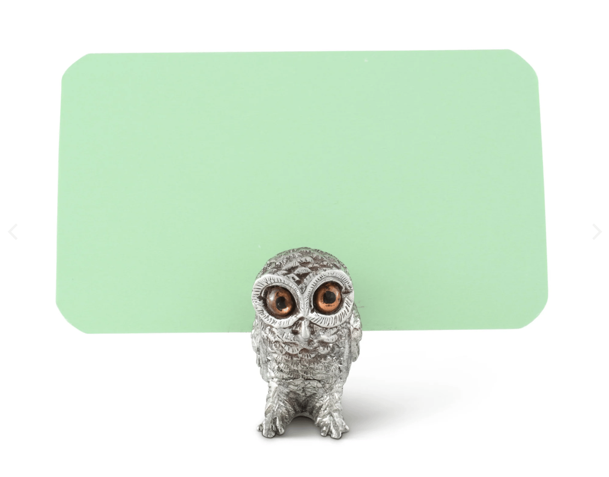 Image of Set of 8 Place Card Holders- Owls