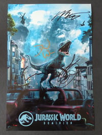 Image 1 of Jurassic World Dominion Cast Signed 12x8 Photo