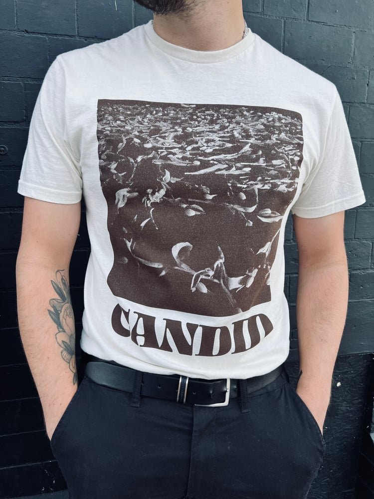 Image of Floral Print Natural Tee