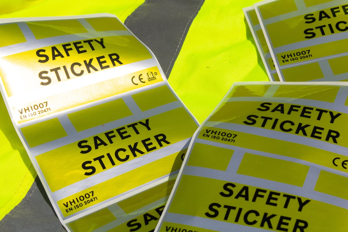 Safety Sticker - Large (set of 2) | Vostok Heavy Industries
