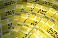 Image 3 of Safety Sticker - Large (set of 2)