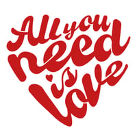 Image 2 of All You Need Is Love (Greeting Card)