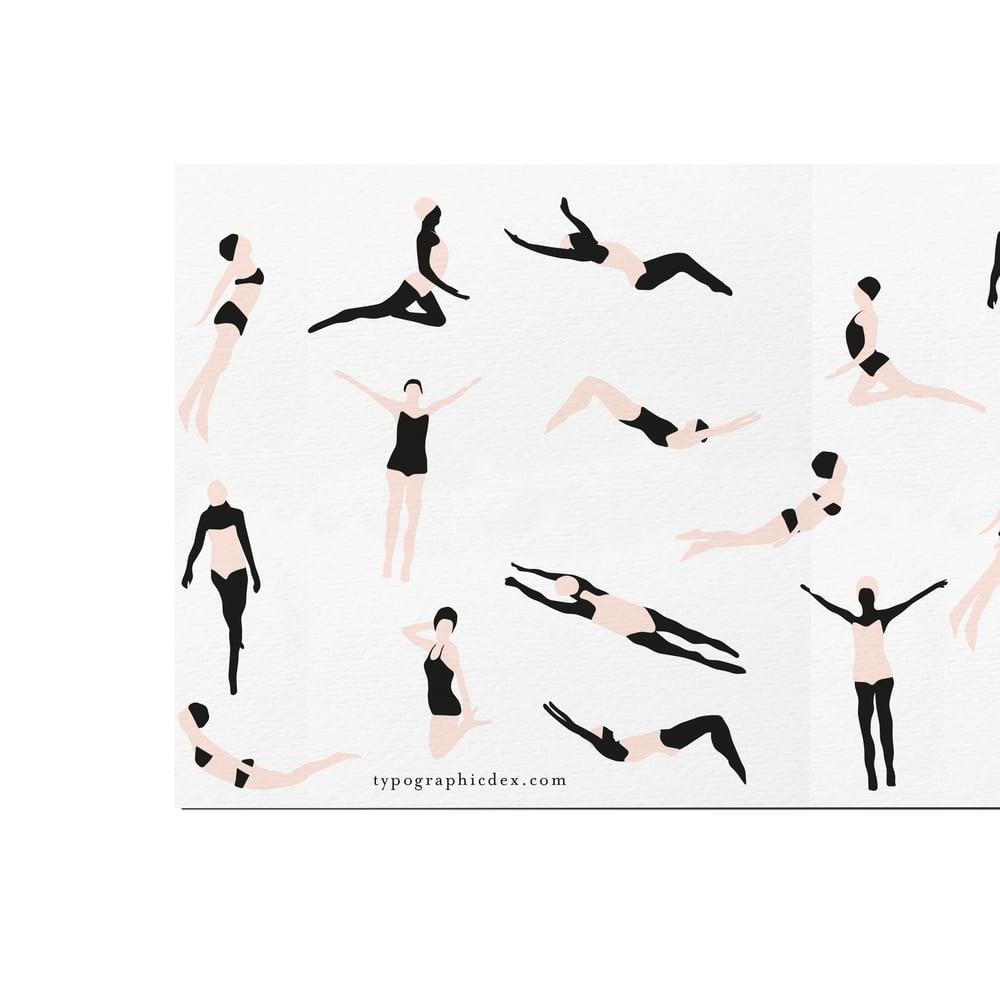 The Swimmers (Greeting Card)