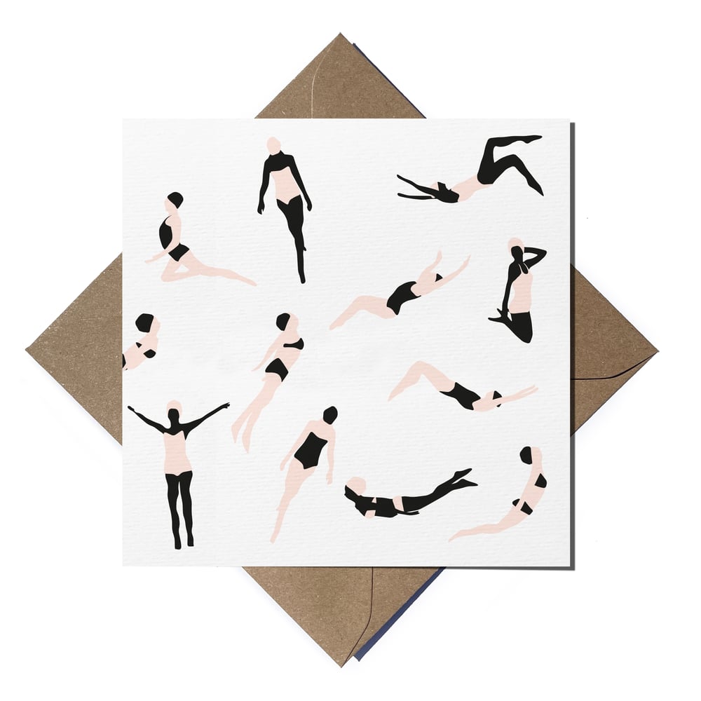 The Swimmers (Greeting Card) 