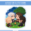 [Charm] Witcher Fam Tinted Glitter Charm