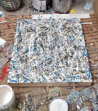 Image 4 of Paint drip abstract painting 