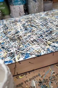 Image 5 of Paint drip abstract painting 