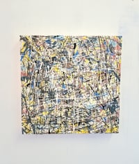 Image 1 of Action drip abstract painting 