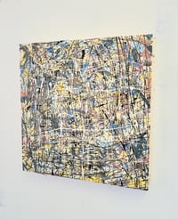 Image 2 of Action drip abstract painting 