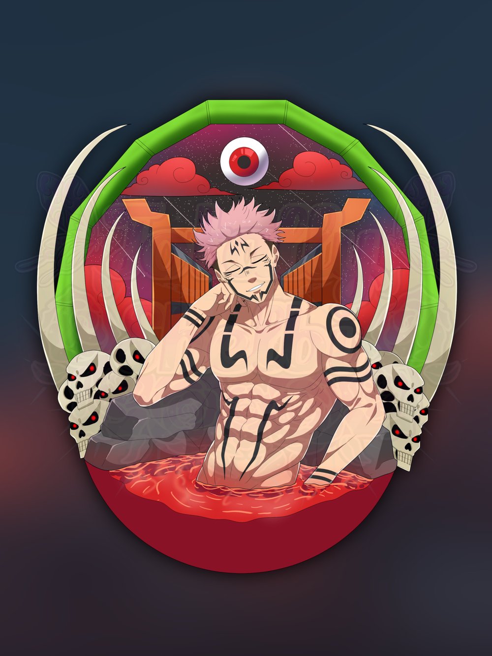 Bloody Hot Springs Art Print