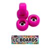 LC BOARDS Fingerboard Wheels Pink Bearing CNC Lathed