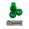 LC BOARDS Fingerboard Wheels Green With Bearings