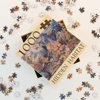 Image 3 of 1000 Piece Jigsaw Puzzle Featuring Vintage Marine Art and Biology Facts