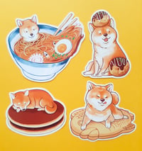 Shiba Inu Food Sticker set 