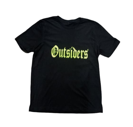 Image of Rebel Outsiders " Neon  " Black T shirt