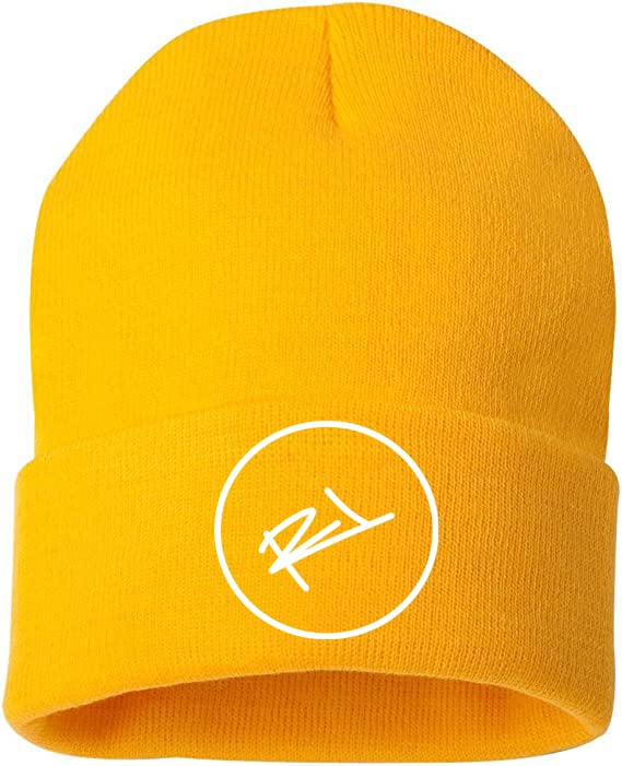 Image of ReL BRAND LOGO BEANIE GOLD