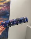 Large Painted Pill Container- Galaxy Themed